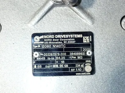 USED NORD DRIVE SYSTEMS 12080N140TC