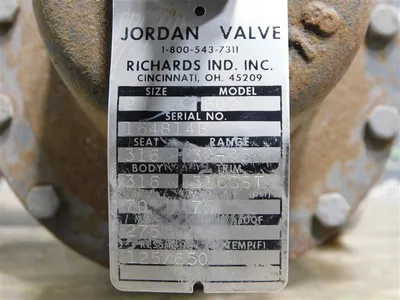 USED JORDAN VALVES 602