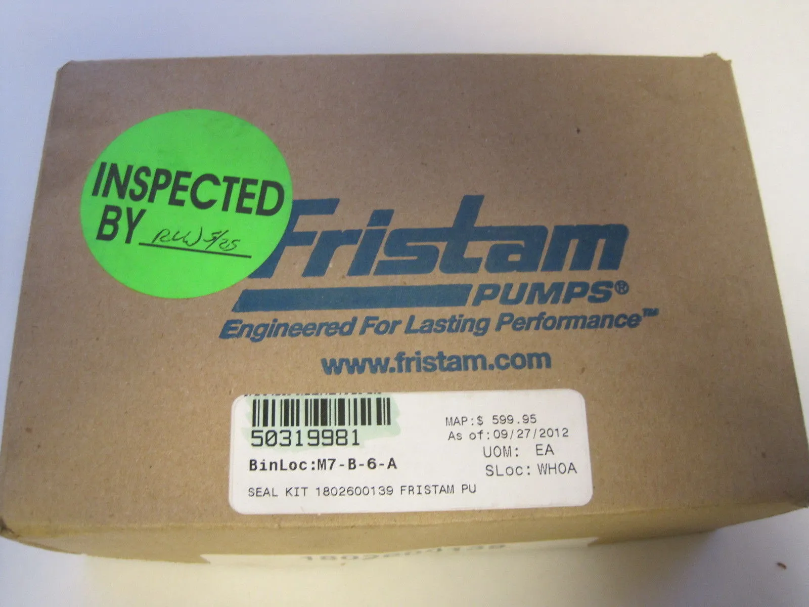NEW FRISTAM 1802600139 SEAL KIT
