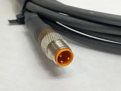 USED LUMBERG DOUBLE ENDED CORDSET MALE TO FEMALE 3-PIN