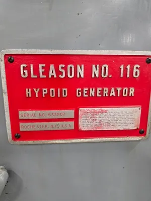 GLEASON 116 BEVEL GEAR GENERATORS SPIRAL | Piselli Enterprises (8)