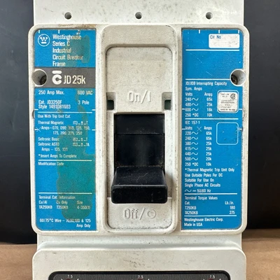 Used Westinghouse ["JD3250F", "JT3125T"] Circuit Breakers Indiana US | J&J Industrial Supply #1328181
