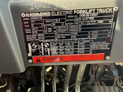 Used 2020 RAYMOND 4460C30 3-Wheel Sit down Electric Counterbalance Forklifts Illinois US | Somerset Equipment Sales #1546160