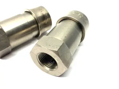 USED PARKER LEGRIS QUICK-ACTING METAL COUPLER G1/2, 12MM DIA