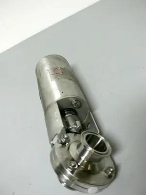 USED SPX M18BP816631TTT SW4D 1.5" S-LINE 74MM AIR TO RAISE STAINLESS STEEL VALVE