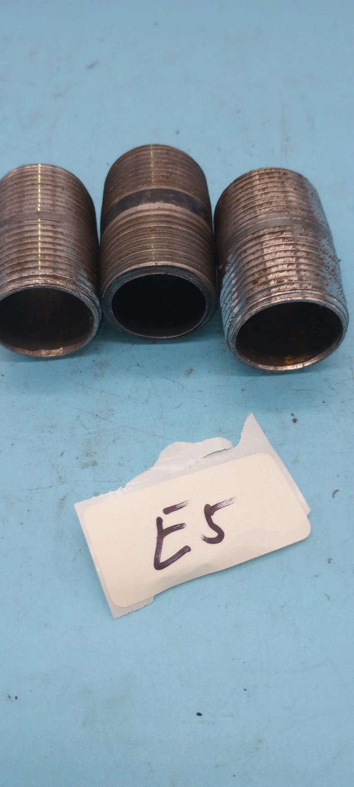 LOT OF 3 BLACK union  THREADED 2" X 1"