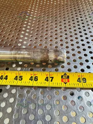 Used 48" STAINLESS STEEL MIXING SHAFT  1" DIAMETER W/  8" IMPELLER Agitator Shaft California US | Equipment Lab #1415096