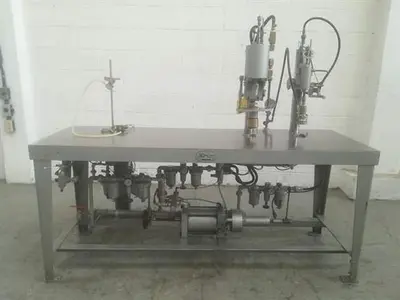 JG Machine Works Semi-automatic Aerosol Filling Line