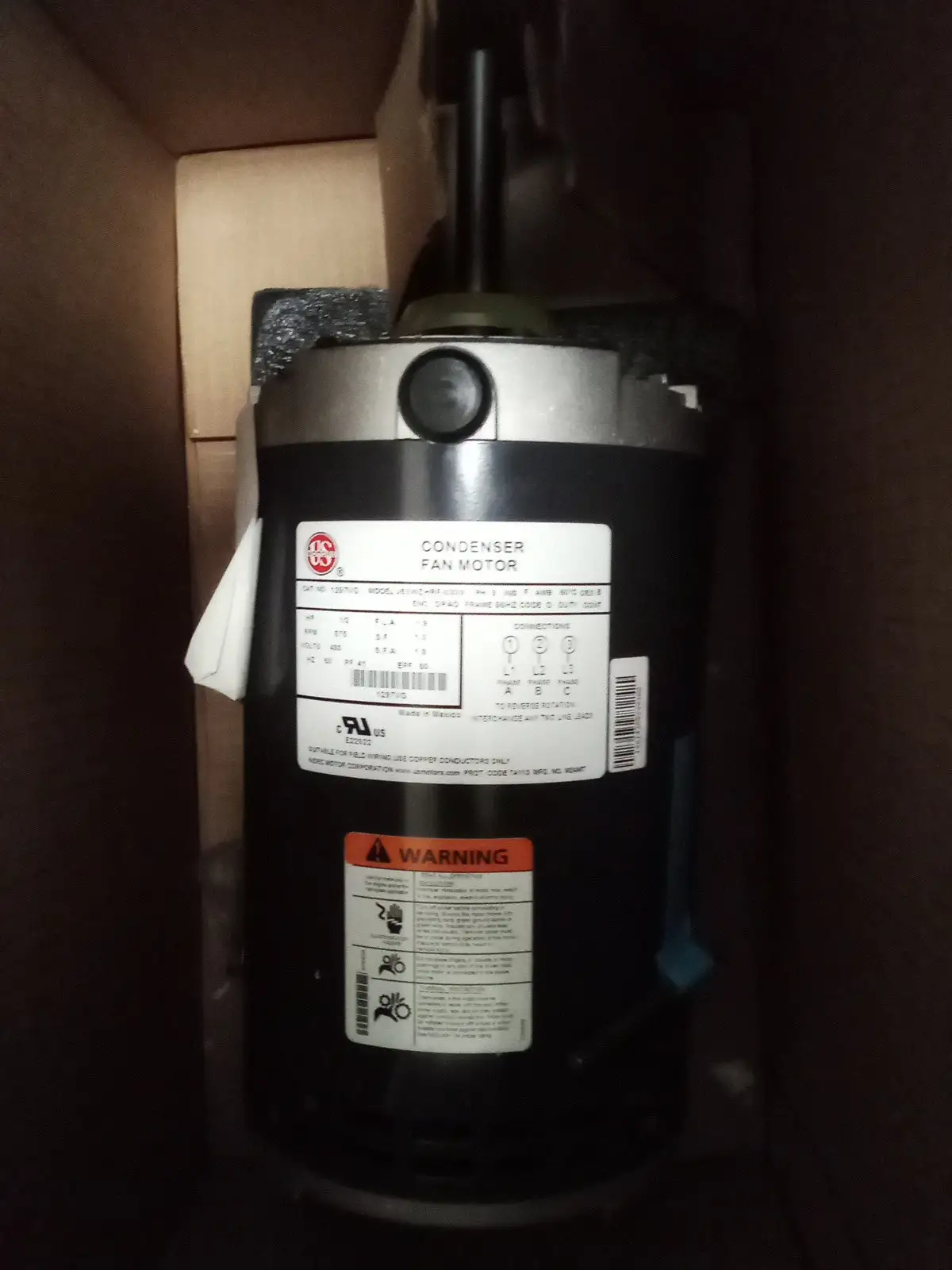 New | in-Stock Nidec Nidec 1279VG A.C. Motors US | Infinity wholesale & Supply LLC #1305869