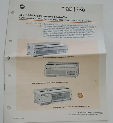NEW Allen-Bradley 1745-E107