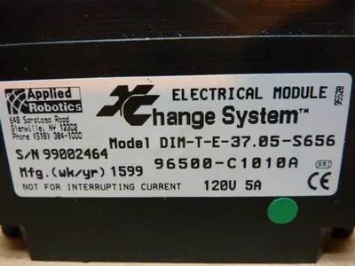 NEW APPLIED ROBOTICS INC DIM-T-E-37.05-S656