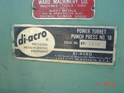USED 1968 DIACRO 18-BF