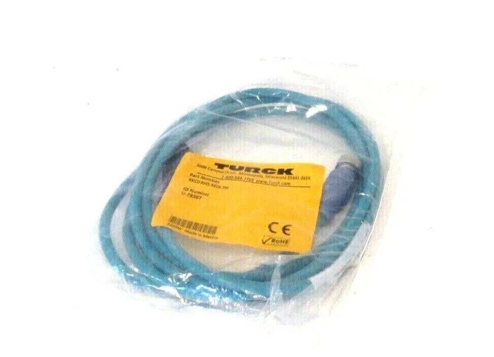 NEW TURCK RKCD RJ45 4410-2M CORDSET U-78387 RKCDRJ4544102M
