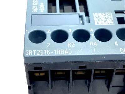 3RT2516-1BB40 | Siemens  Contactor AC-3, 9A, 4kW/400V, 4P, 24VDC - New