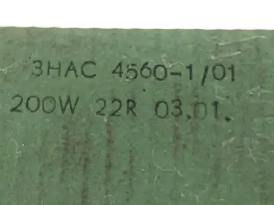 3HAC 4560-1/01 | ABB  Resistor 200W 22R - Used