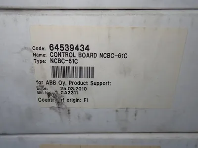 New | in-Stock ABB NCBC61C AC Drive Control Module Ohio US | HGR 24 #1186336