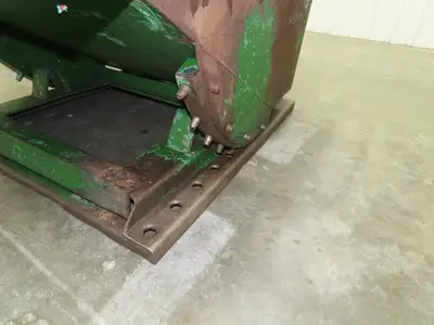 Roura Self Dumping Hopper 1/3 Yard Forklift Steel Dumpster 40x48x24"