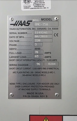 2018 HAAS UMC-750 Universal Machining Centers | Elevation Machine (11)