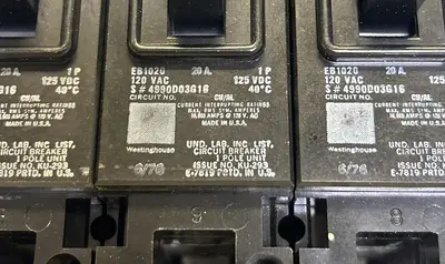 Used WESTINGHOUSE EB1020 Miscellaneous Equipment (Electrical & Power) | Surplus Asset Holdings #1199074