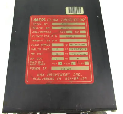 USED MAX MACHINERY INC 110-350