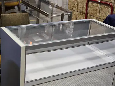 Retail Glass Jewelry Display Case / Counter | Lighted 45" x 20 1/2" x 38"