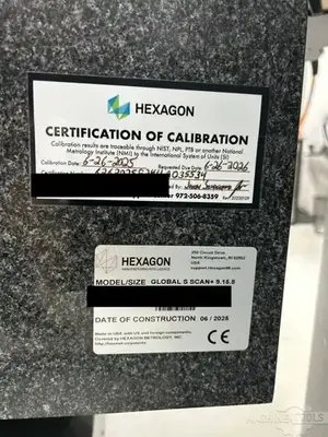Used 2025 HEXAGON GLOBAL S SCAN+ 9.15.8 Coordinate Measuring Machines Arizona US | KD Machinery #1558184