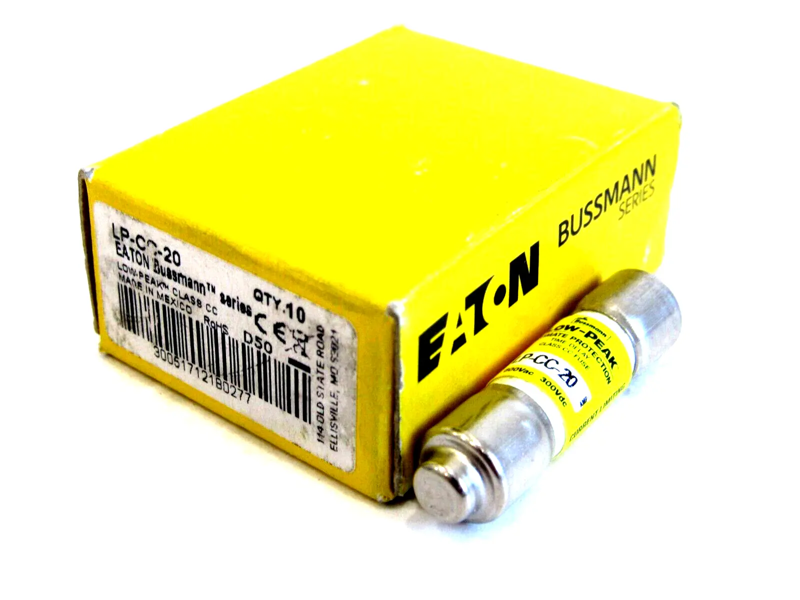 NEW LOT OF 9 EATON BUSSMANN LP-CC-20 FUSES LPCC20