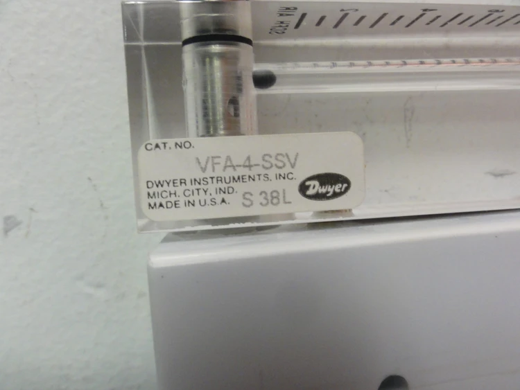 Used DWYER INSTRUMENTS VFA-4-SSV Meters - Misc Connecticut US | BG Industrial Surplus #472480