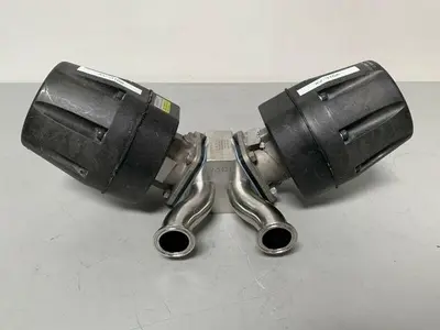 USED ITT ADVANTAGE 316L 90 PSI DIAPHRAGM ACTUATOR W/ 1 1/2" SANITARY FITTINGS