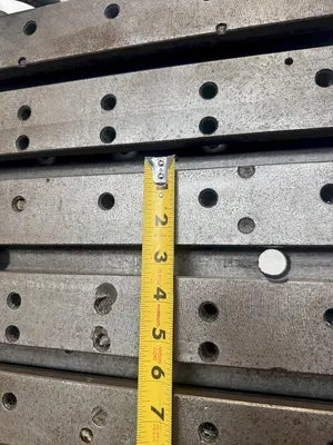 20" WIDE X 80" TALL X 24" DEEP T-SLOTTED ANGLE PLATE SET. STOCK # 0432326