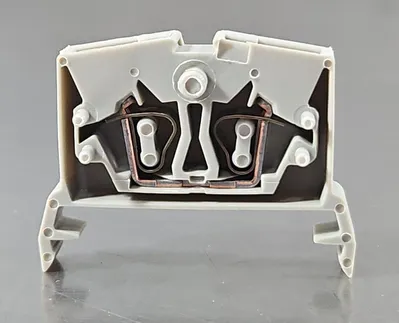 Wago 264-711 conductor Ground Terminal Block - Lot of 39. Loc3D-25