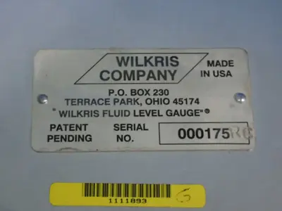 Wilkris Company  Wilkris Fluid Level Gauge