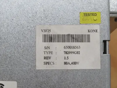 Used KONE V3F25/80A AC Drive Control Module Texas US | Aucto #1307152