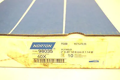 10 NEW NORTON 78072798035 PLYWELD 2"X45"