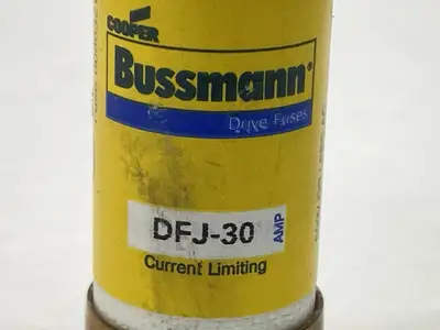 DFJ-30 | Cooper Bussmann  Drive Fuse 30A 450VDC 600VAC LOT OF 2 - Used