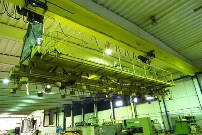USED FIMEC CRANE WITH MAGNETIC PLATE HOIST 15 TON X 12 500 MM