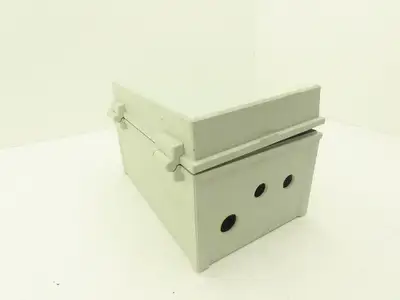 Fibox Electrical Enclosure with Eaton Circuit Breakers Installed