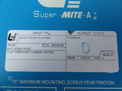 USED LH SMA11-E3939/115-230