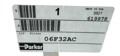 NEW PARKER 06F32AC 1/2" FILTER