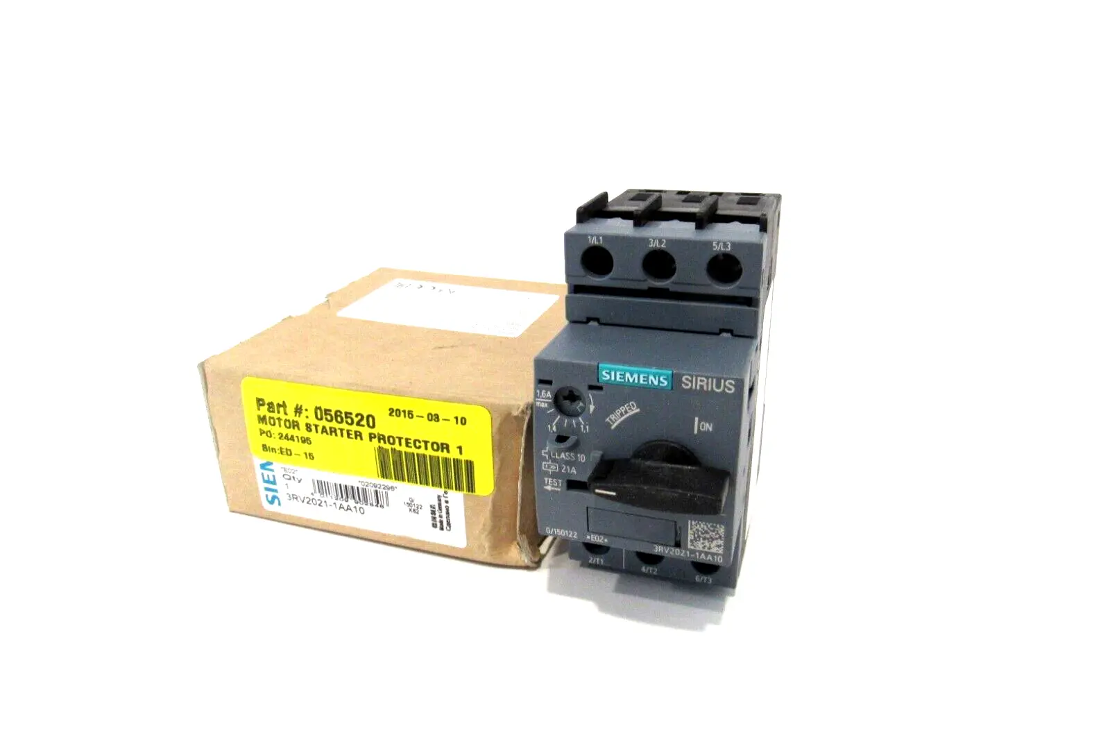 NEW SIEMENS 3RV2021-1AA10 MOTOR PROTECTOR 3RV20211AA10