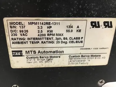 USED MTS AUTOMATION MPM1142RE-1311