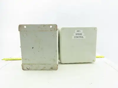 Hoffman HJ606HWPL1LG Composite Electrical Enclosure 7.31x7.31x4.96 W/Back plate