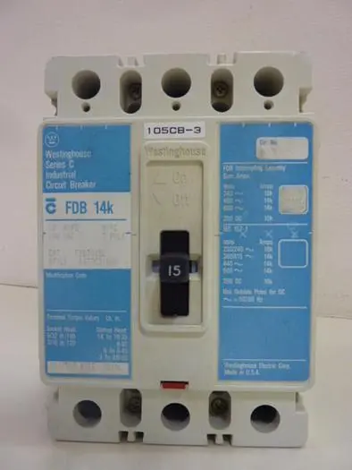 Used WESTINGHOUSE FDB3015L Circuit Breakers Michigan US | Ideal Machinery #968582