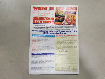 USED BOXING 2000 SEPTEMBER 2000