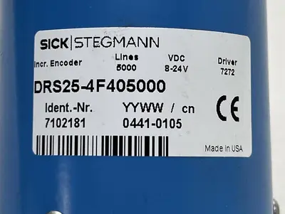 Used SICK DRS25-4F405000 Industrial Controls Ohio US | Surplus Asset Holdings #1237310