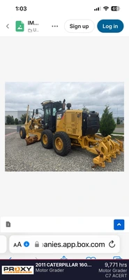 Used 2011 CATERPILLAR 160M2 Motor Graders Washington US | Proxy Equipment #1542754