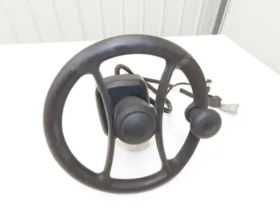 Hyster 8808585 Forklift Steering Wheel & Bracket Assembly Removed From E80XN