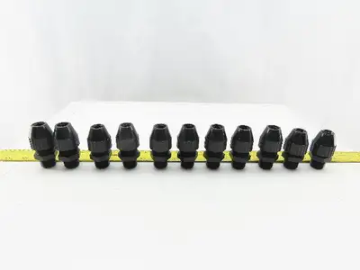 T&B 1/2" Nylon Cable Strain Relief Cable Grip Box Connector Lot Of 11