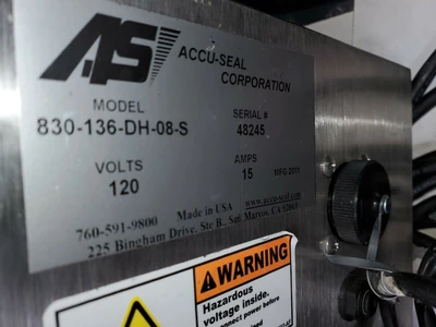 USED ACCU-SEAL 830-136-DH-08-S
