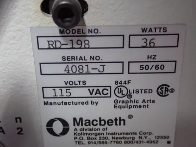 Used MACBETH PROCESS MEASUREMENT RD198 Densitometers Ohio US | HGR 24 #754818